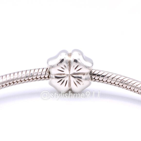 Authentic PANDORA Irish Shamrock Clover Four Leaf Bead - 790157 - Picture 4 of 9